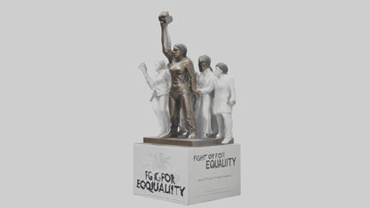 Fight for Equality statue model 3D model