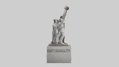 Fight for Equality statue model 3D model