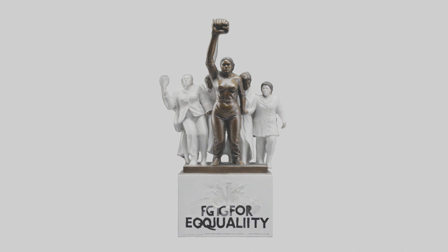 Fight for Equality statue model 3D model