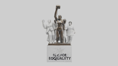 Fight for Equality statue model 3D model