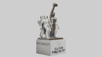 Fight for Equality statue model 3D model