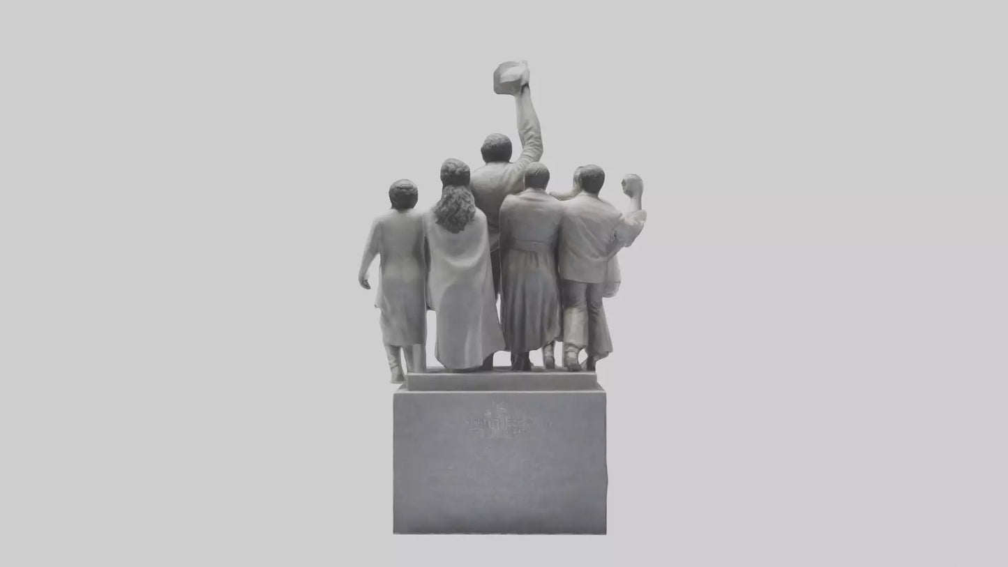Fight for Equality statue model 3D model