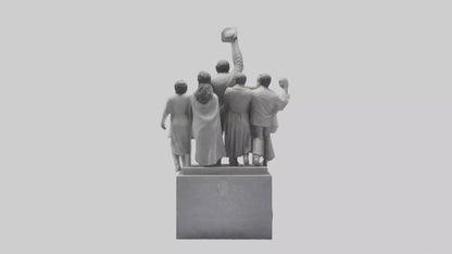 Fight for Equality statue model 3D model