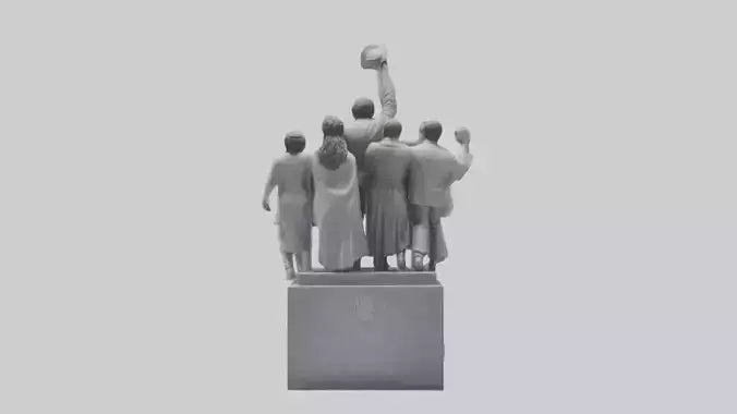 Fight for Equality statue model 3D model