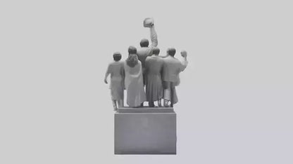 Fight for Equality statue model 3D model