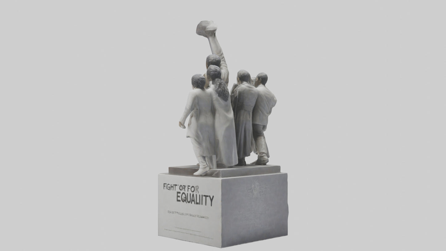 Fight for Equality statue model 3D model