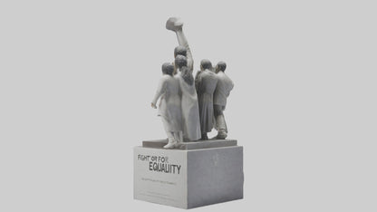 Fight for Equality statue model 3D model