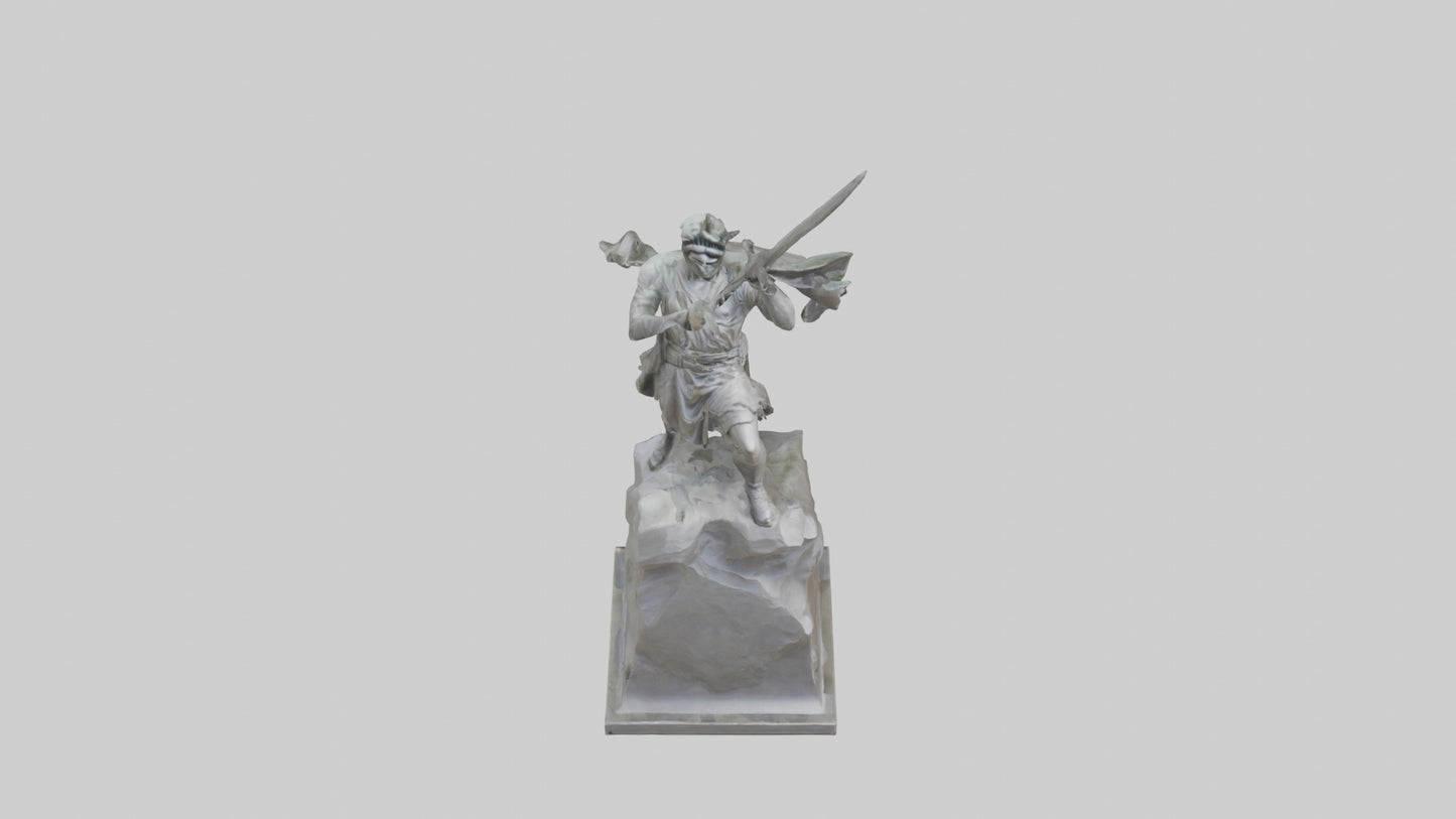 Fighter of Liberty Sculpture model 3D model