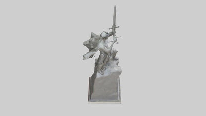 Fighter of Liberty Sculpture model 3D model