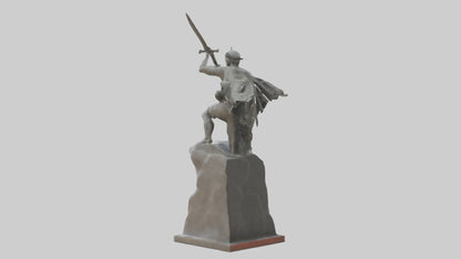 Fighter of Liberty Sculpture model 3D model