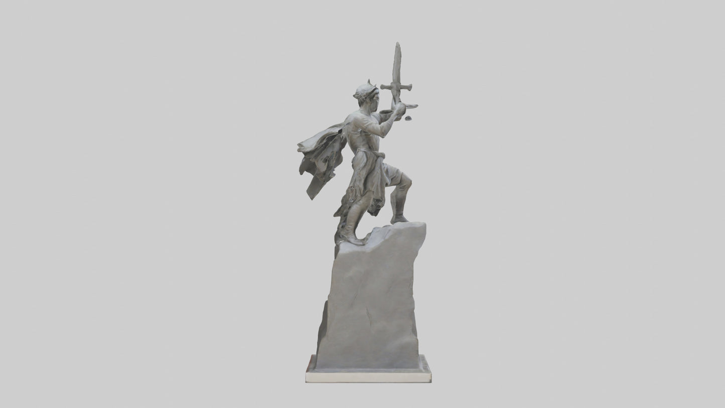 Fighter of Liberty Sculpture model 3D model