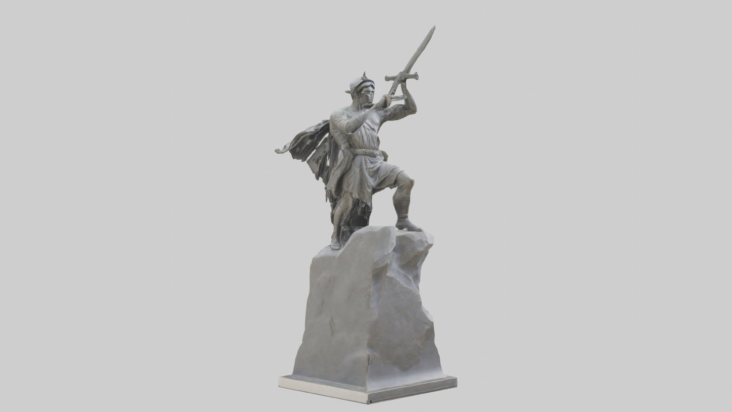 Fighter of Liberty Sculpture model 3D model