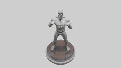Fighter statue model 3D model