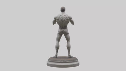 Fighter statue model 3D model