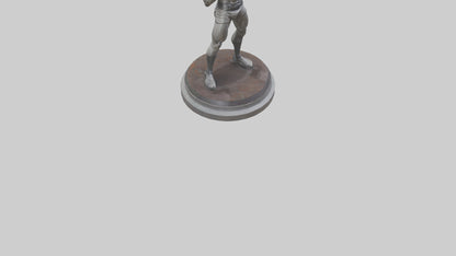 Fighter statue model 3D model