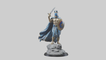 Fighting Hero Statue model 3D model