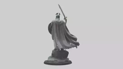 Fighting Hero Statue model 3D model