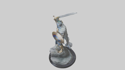 Fighting Hero Statue model 3D model