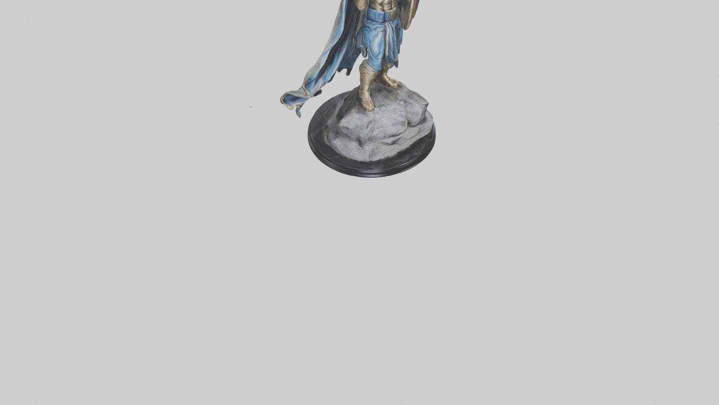 Fighting Hero Statue model 3D model