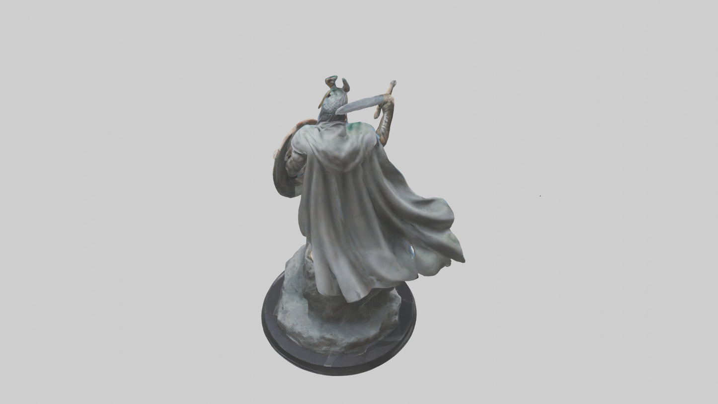 Fighting Hero Statue model 3D model