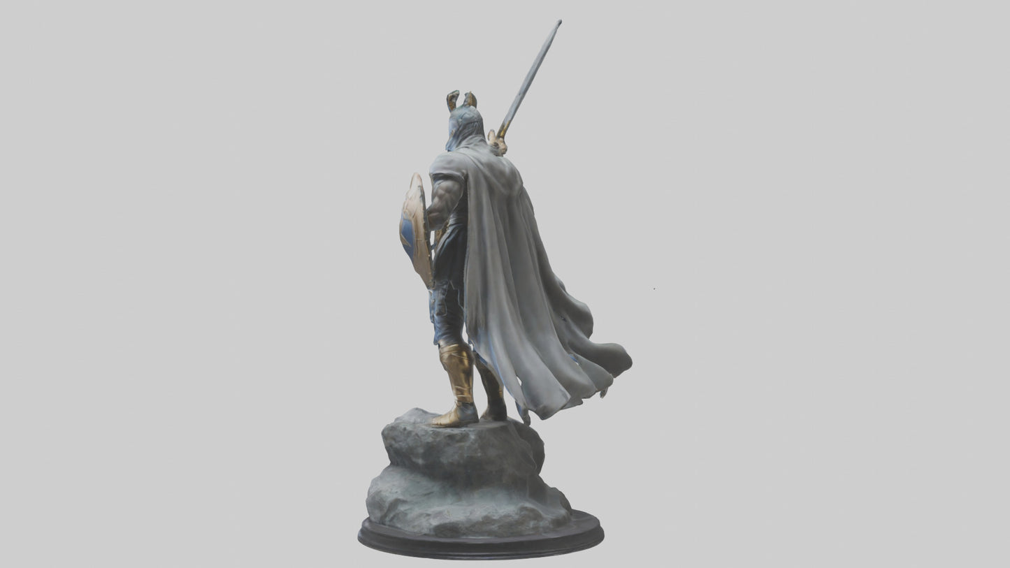 Fighting Hero Statue model 3D model