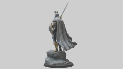 Fighting Hero Statue model 3D model