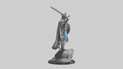 Fighting Hero Statue model 3D model