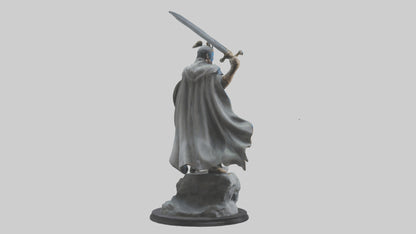 Fighting Hero Statue model 3D model
