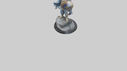 Fighting Hero Statue model 3D model