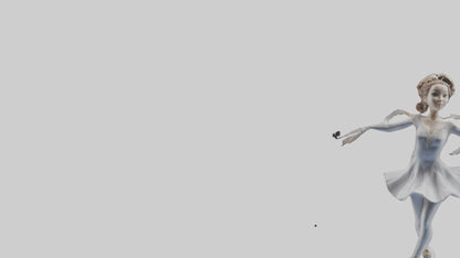 3D model Figure Skater Performing Spin statue model VR / AR / low-poly