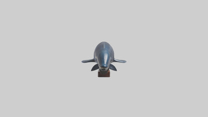 Fin Whale statue model 3D model