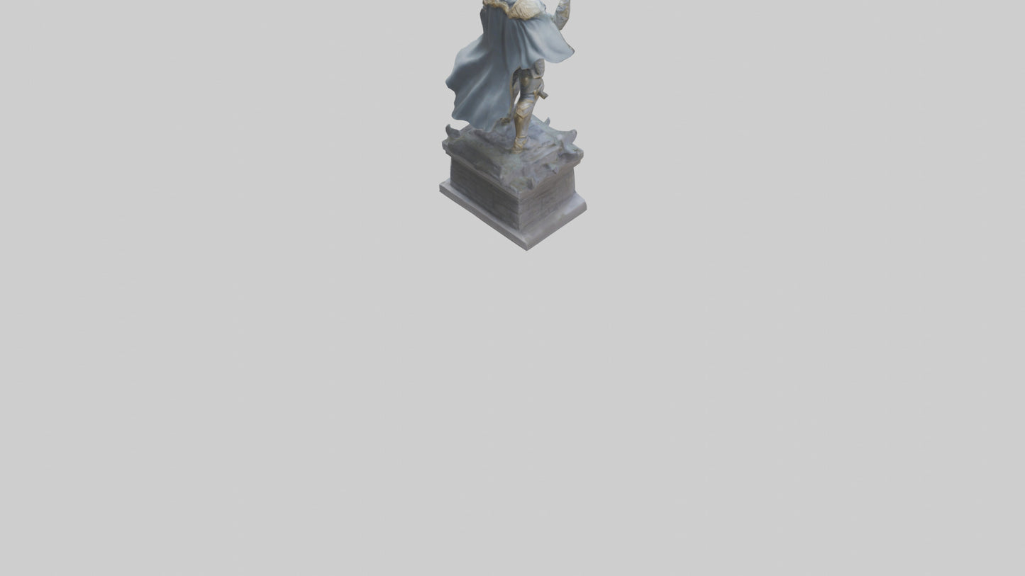 3D model Final Charge of the Hero Statue model VR / AR / low-poly