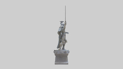 3D model Final Charge of the Hero Statue model VR / AR / low-poly