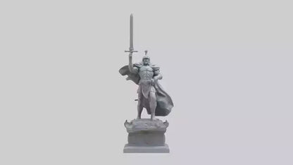 3D model Final Charge of the Hero Statue model VR / AR / low-poly