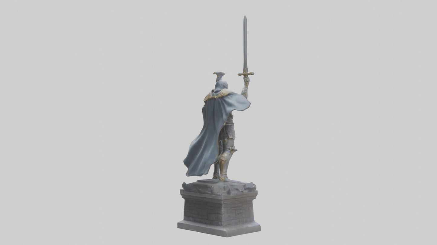 3D model Final Charge of the Hero Statue model VR / AR / low-poly
