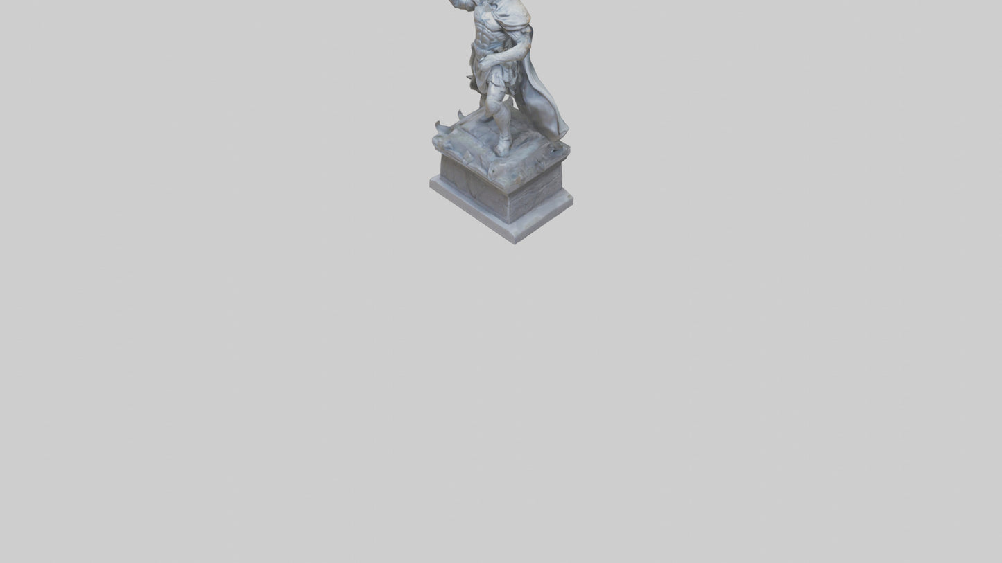 3D model Final Charge of the Hero Statue model VR / AR / low-poly