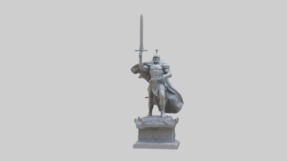 3D model Final Charge of the Hero Statue model VR / AR / low-poly