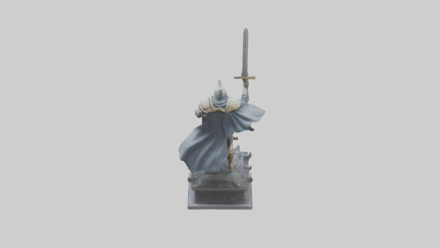 3D model Final Charge of the Hero Statue model VR / AR / low-poly