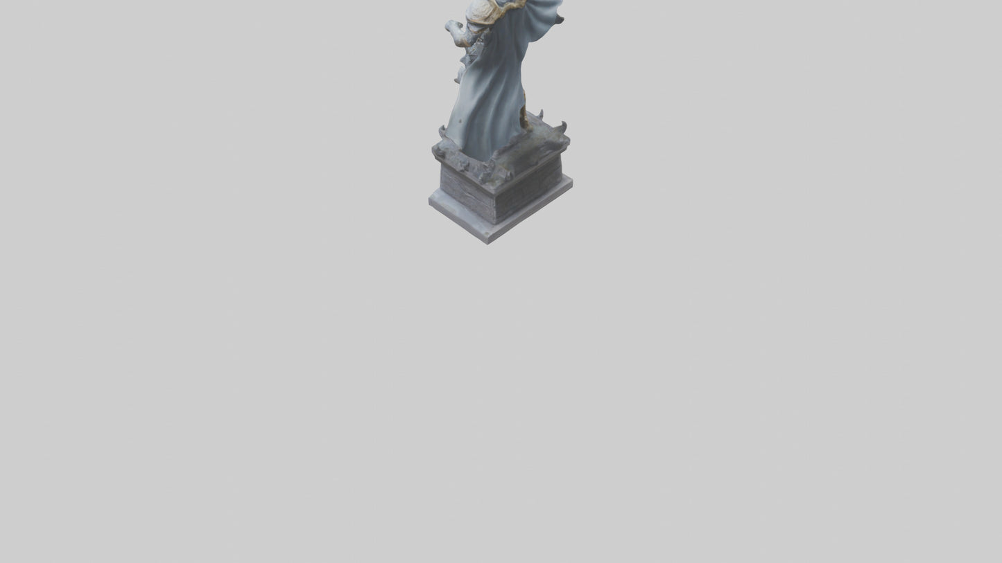3D model Final Charge of the Hero Statue model VR / AR / low-poly