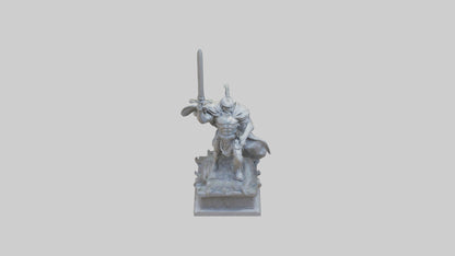 3D model Final Charge of the Hero Statue model VR / AR / low-poly