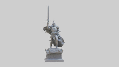 3D model Final Charge of the Hero Statue model VR / AR / low-poly