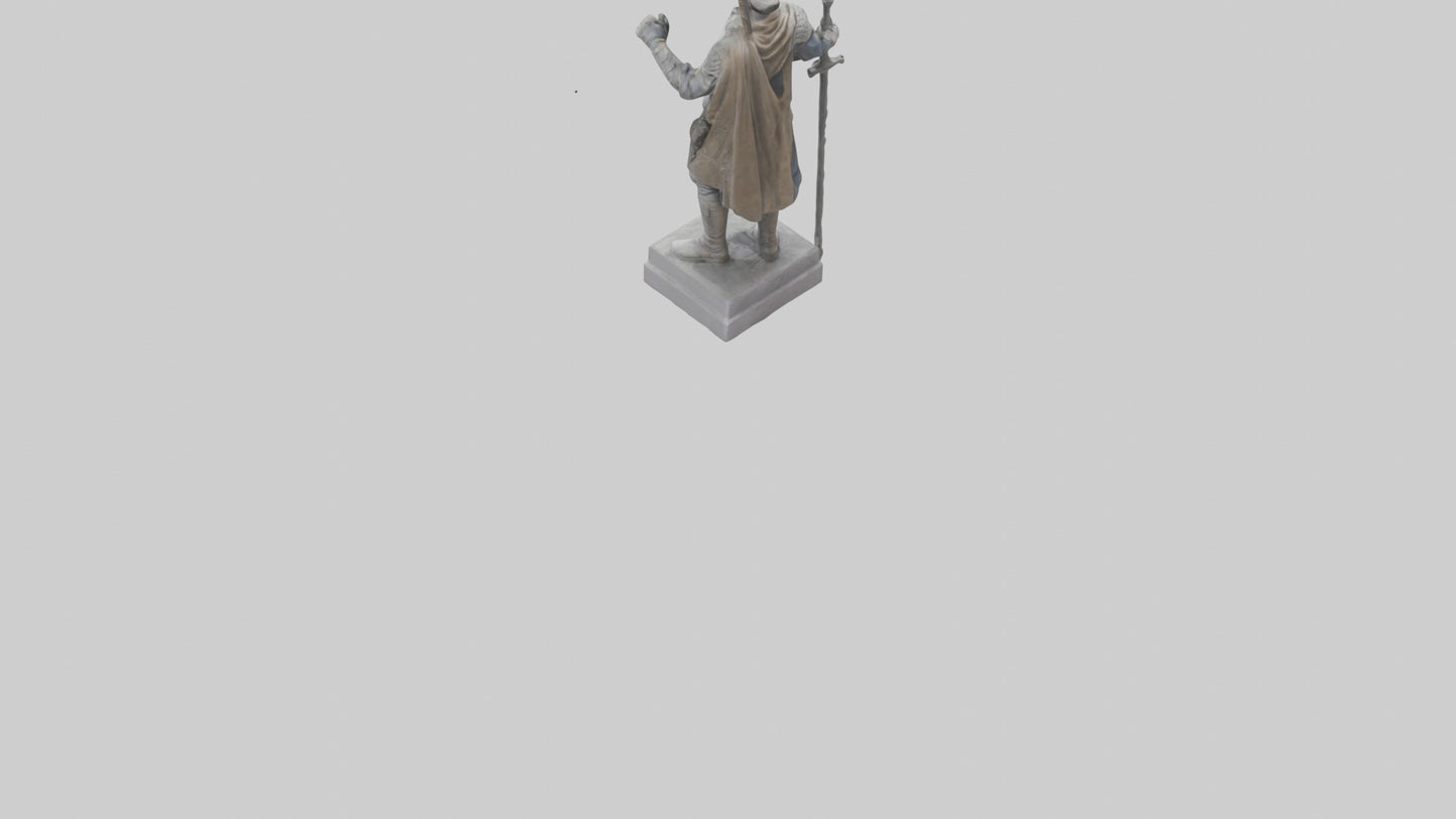 3D model Final Glory Soldier Statue model VR / AR / low-poly