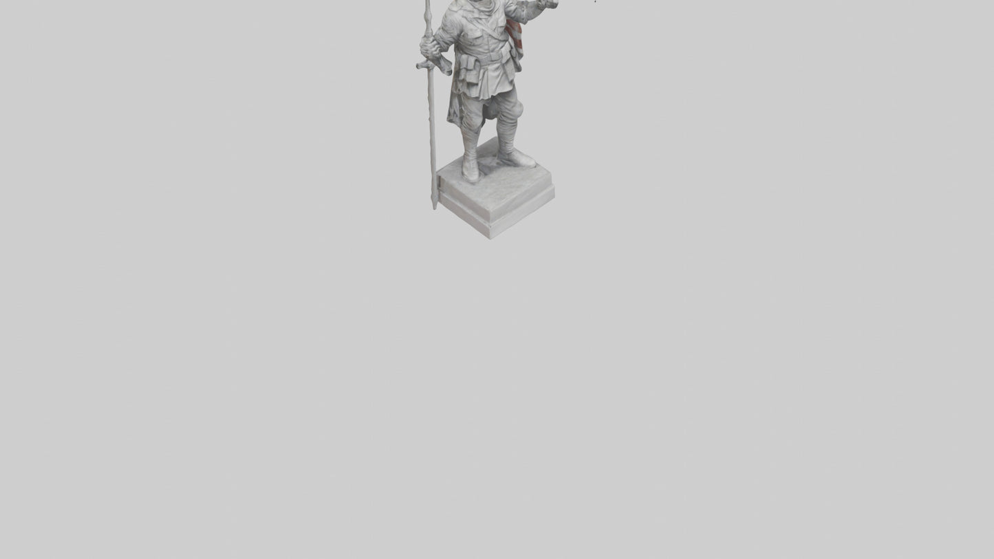 3D model Final Glory Soldier Statue model VR / AR / low-poly