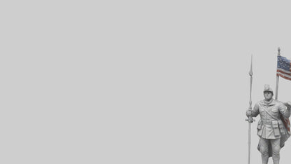 3D model Final Glory Soldier Statue model VR / AR / low-poly