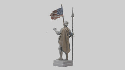 3D model Final Glory Soldier Statue model VR / AR / low-poly