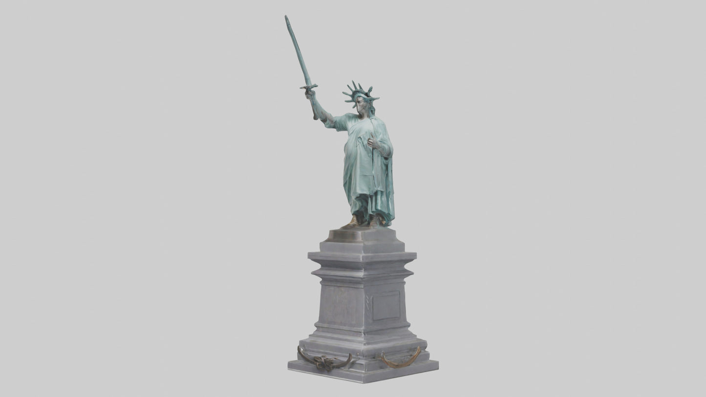 Final Stand for Liberty statue model 3D model