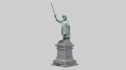 Final Stand for Liberty statue model 3D model