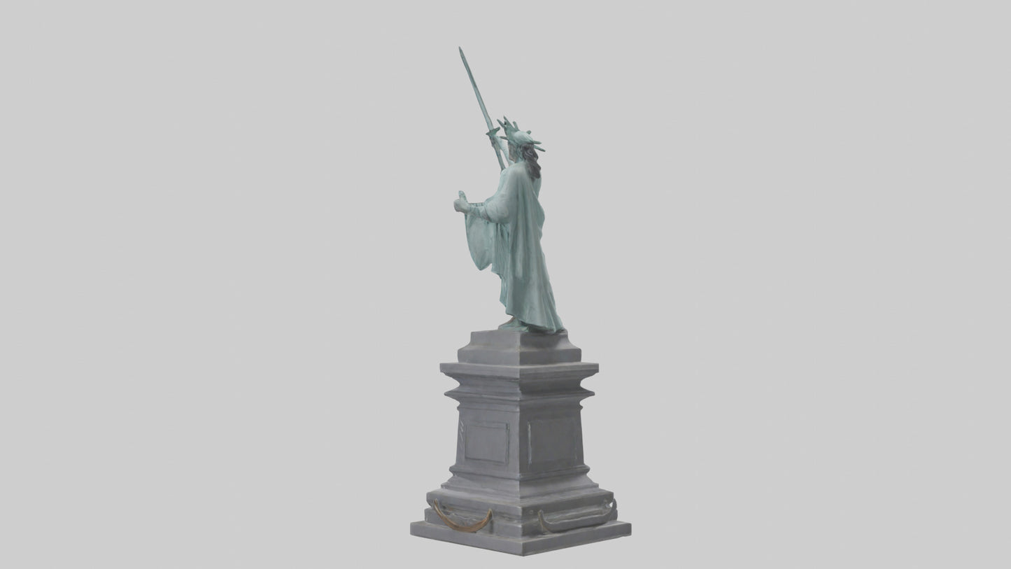 Final Stand for Liberty statue model 3D model