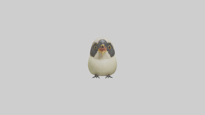 Finch Beak Model VR / AR / low-poly