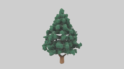 3D model Fir tree model VR / AR / low-poly